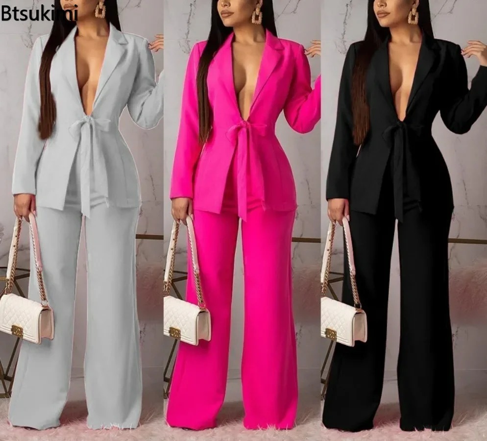 Women Formal Wear Shirt And Pant - Nouvel ensemble tailleur-pantalon 2 pièces pour