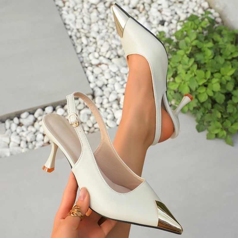 Kitten Heel Women - Escarpins slingback pour femme à bout