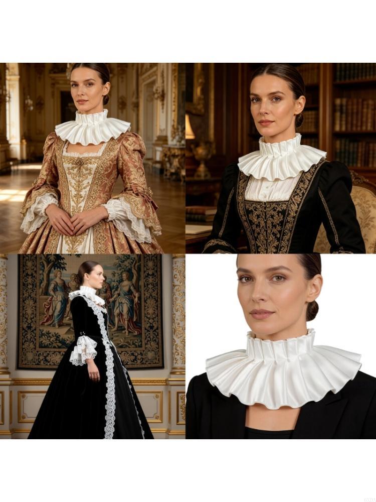 Victorian Women'S Formal Wear - Collier détachable pour femmes, superposition costumes