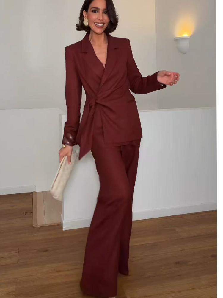 Women'S Formal Wear Pants - Costume de bureau élégant pour femmes,
