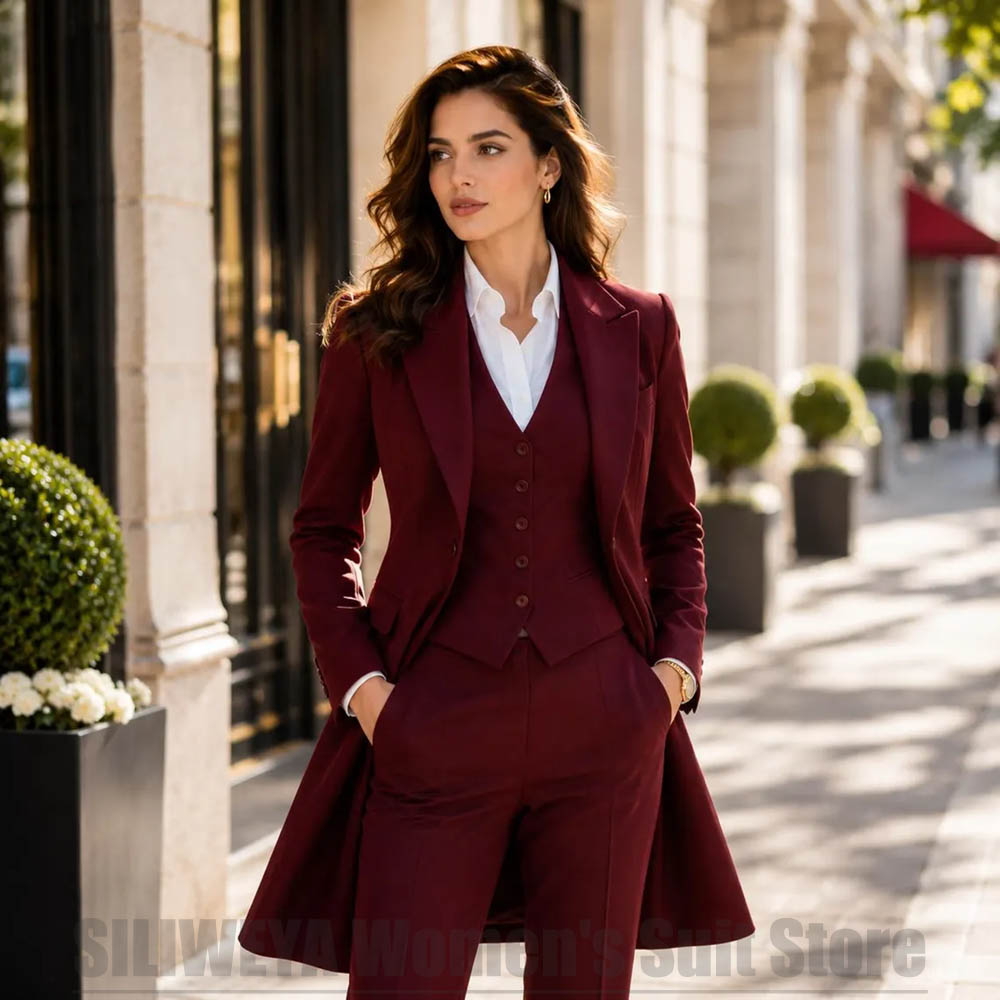 Women Formal Wear Shirt And Pant - Ensemble 3 Pièces Élégant pour Femme