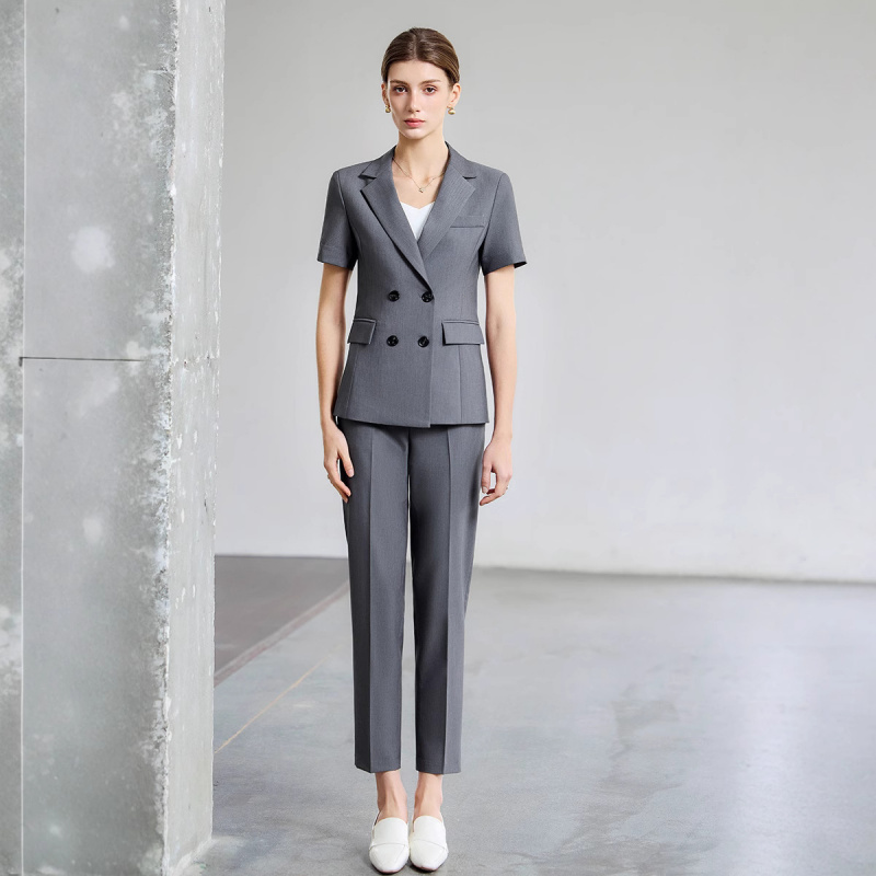 Costume d'été fin à manches co - Women Formal Wear Shirt And Pant avis et prix