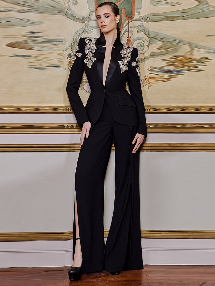 Ensemble 2 pièces de costume d - Women'S Formal Wear Pants avis et prix