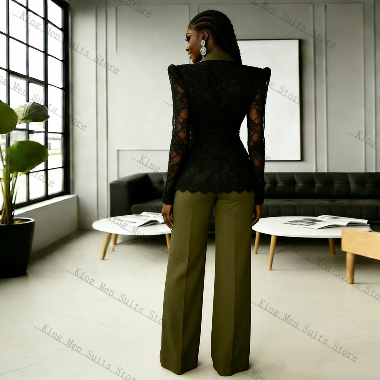 Ensemble tailleur femme vert e - Women Formal Wear Coat avis et prix