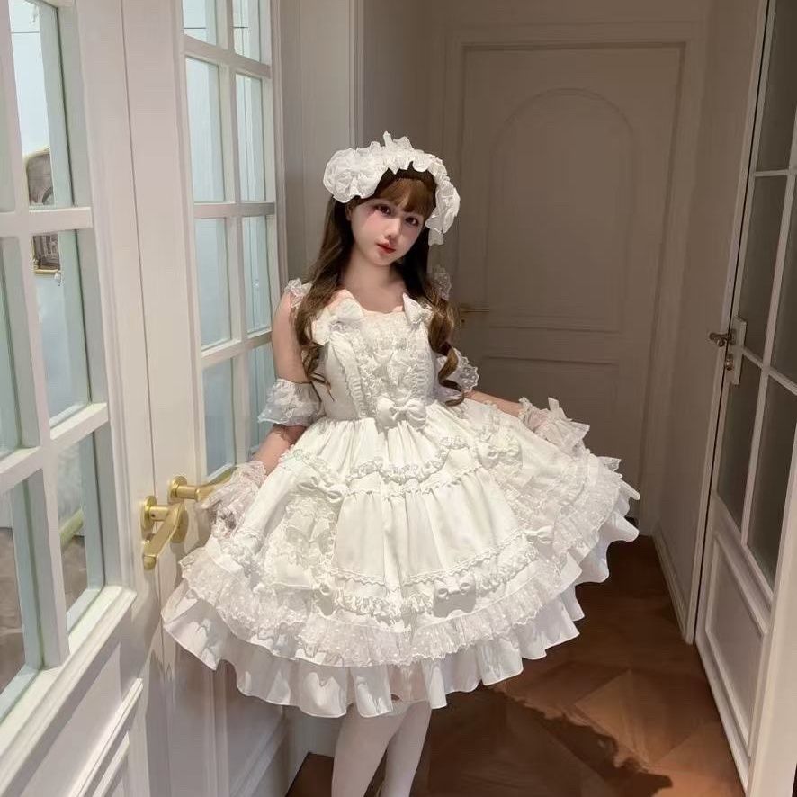 Robe Lolita douce crème blanch - Victorian Women'S Formal Wear avis et prix