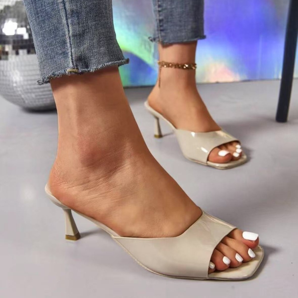 Pantoufles à bouche de poisson - Kitten Heel Women avis et prix