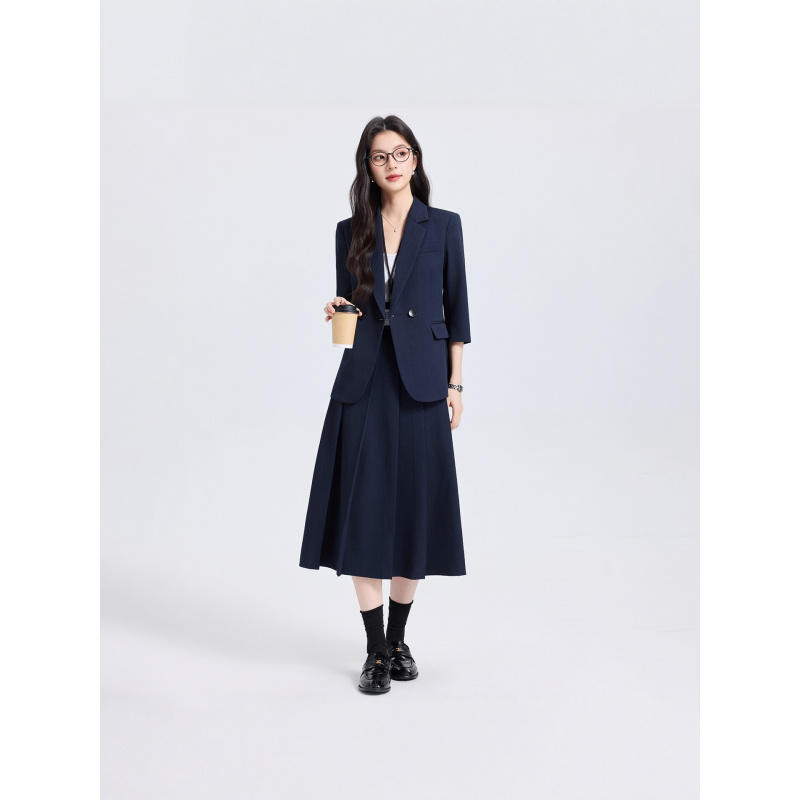 Ensemble tailleur bleu marine  - Women Formal Wear Shirt And Pant avis et prix