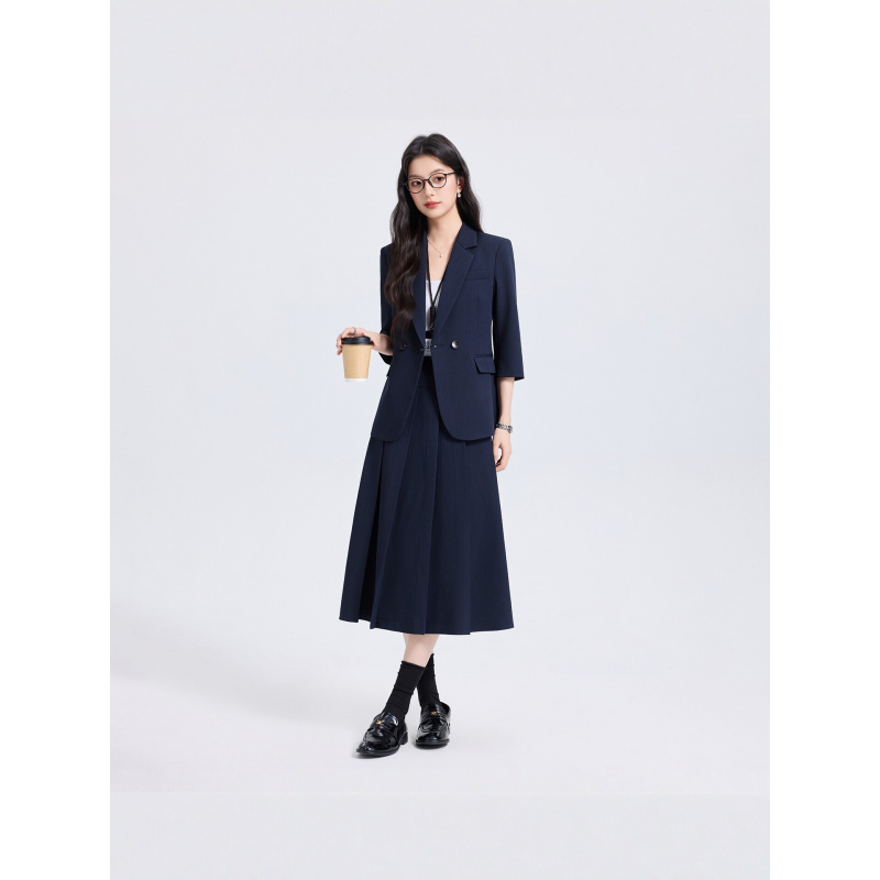 Ensemble tailleur bleu marine  - Women Formal Wear Shirt And Pant avis et prix