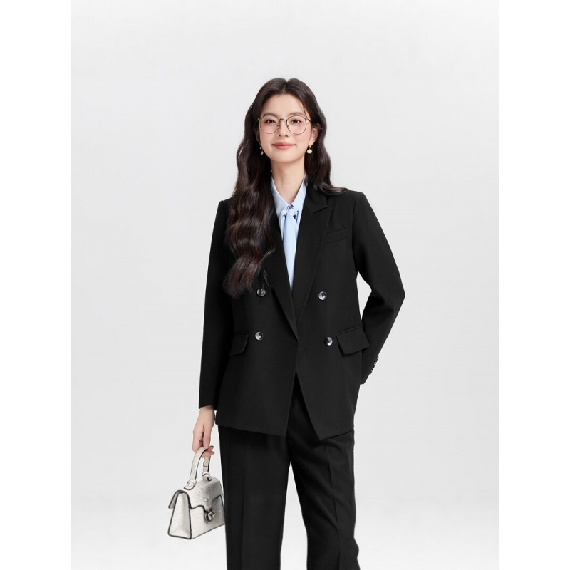 Costume d'affaires croisé bleu - Women Formal Wear Shirt And Pant avis et prix