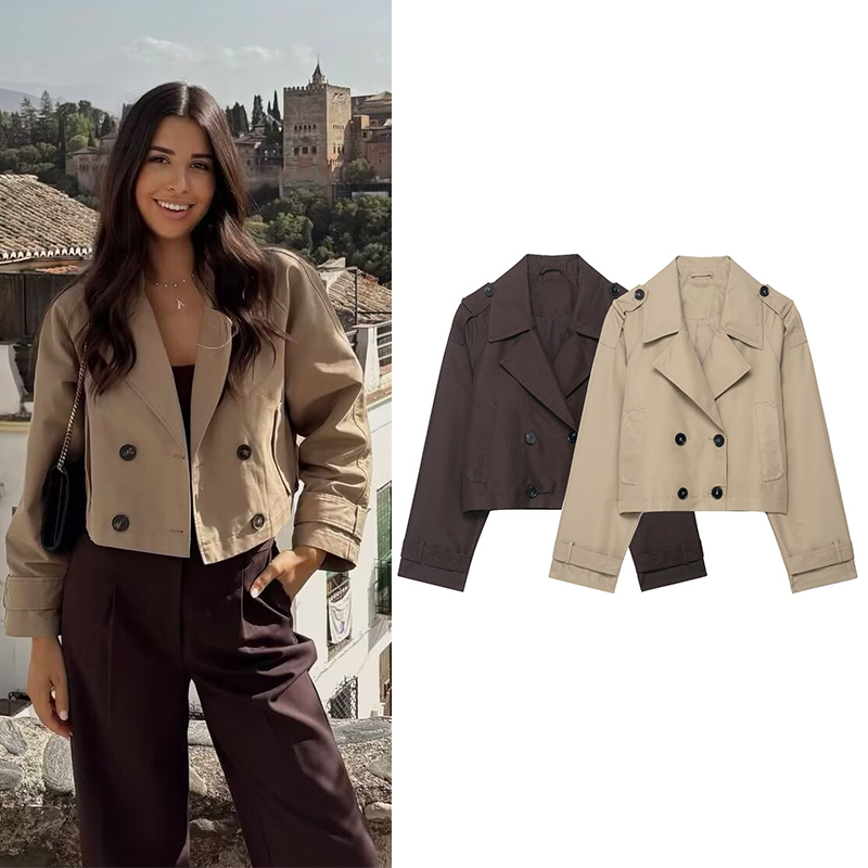Trench-Coat court à Double bou - Trench Coat Formal avis et prix
