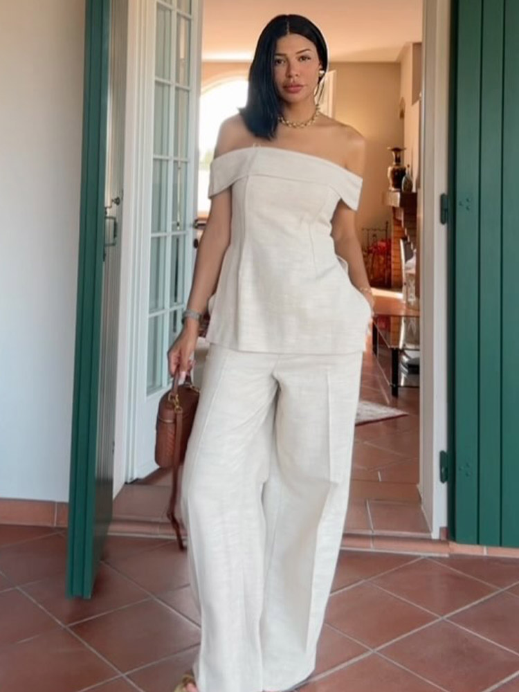 HH – pantalon ample taille hau - Women'S Formal Wear Pants avis et prix