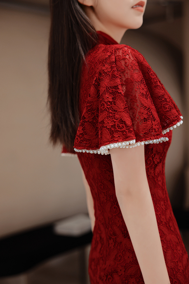 Robe longue chinoise en dentel - Women'S Formal Wear Wedding avis et prix