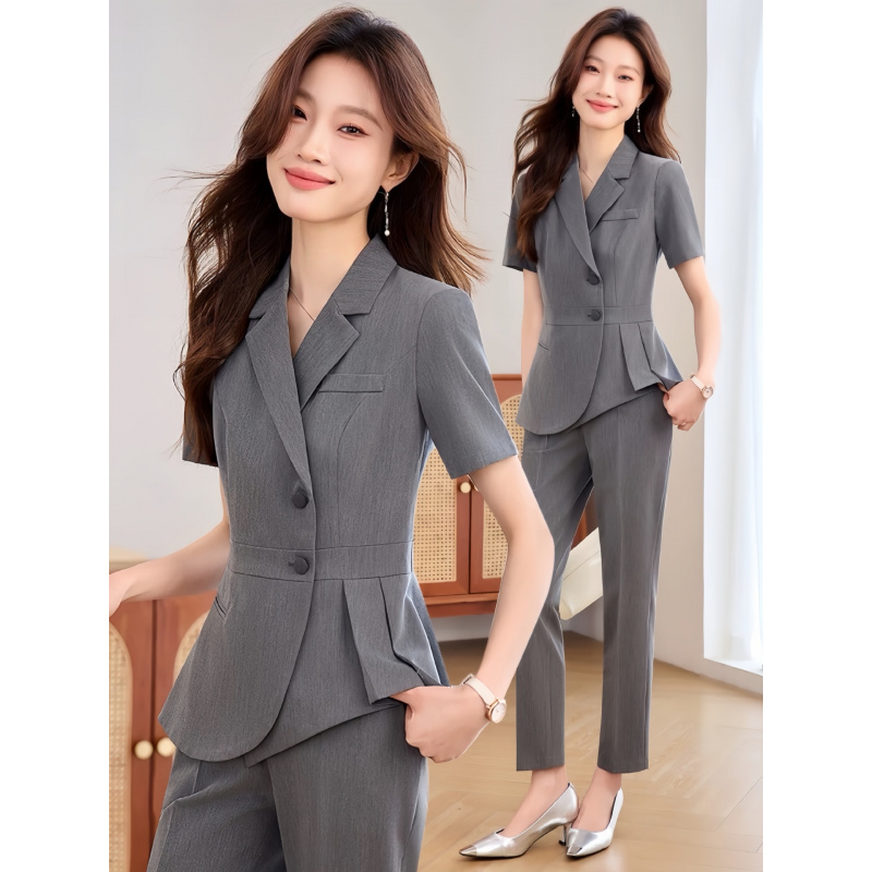 Costume professionnel fin bleu - Women Formal Wear Shirt And Pant avis et prix