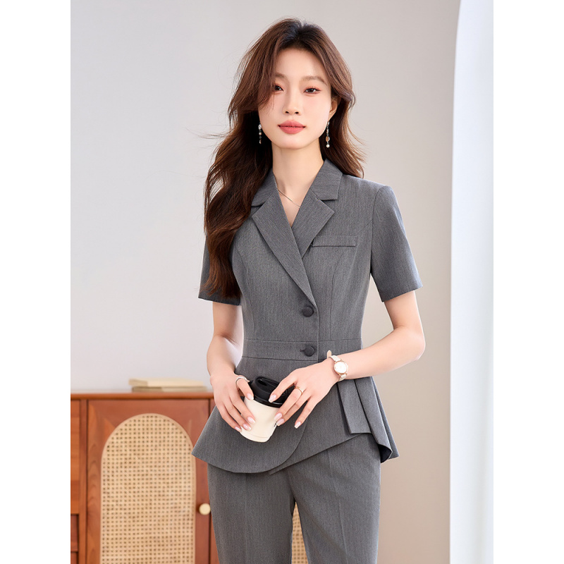 Costume professionnel fin bleu - Women Formal Wear Shirt And Pant avis et prix